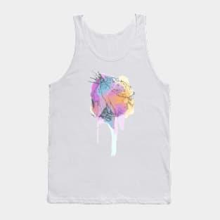 Watercolor Rose in Rain Tank Top